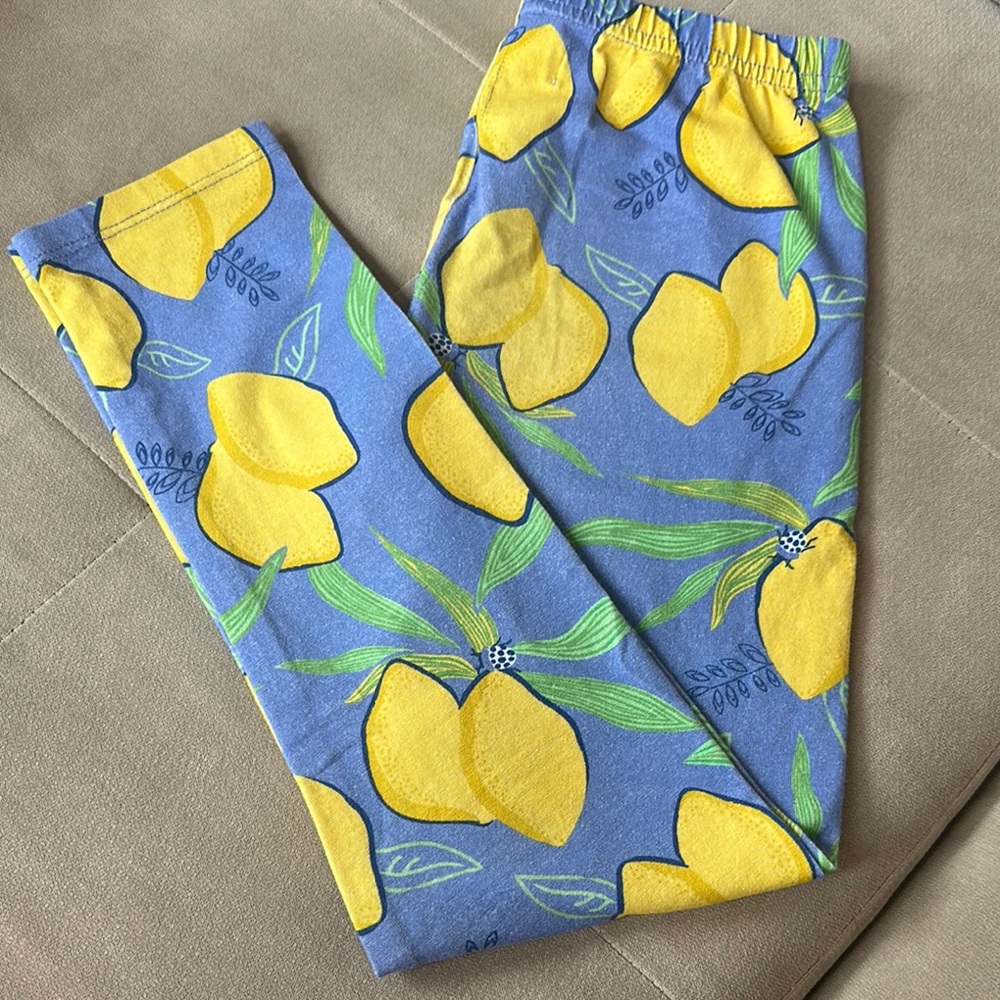 Petite Peony Lemon Leggings 6